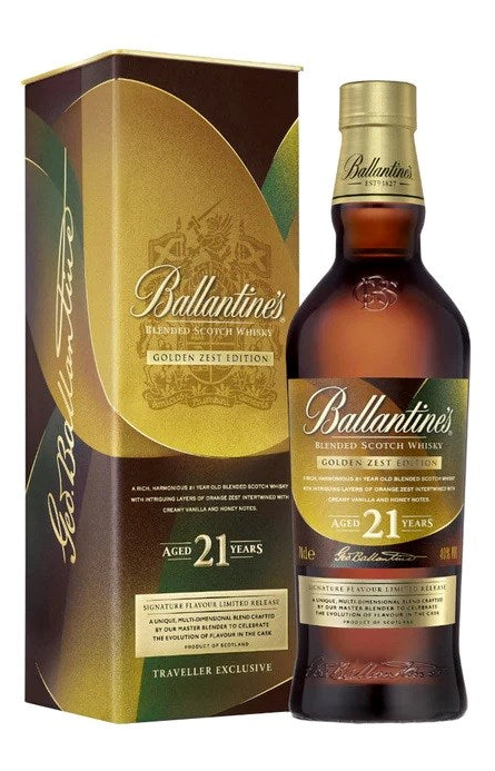 Ballantines 21 YO Golden Zest Blended Whisky 700ml – Regional Wines