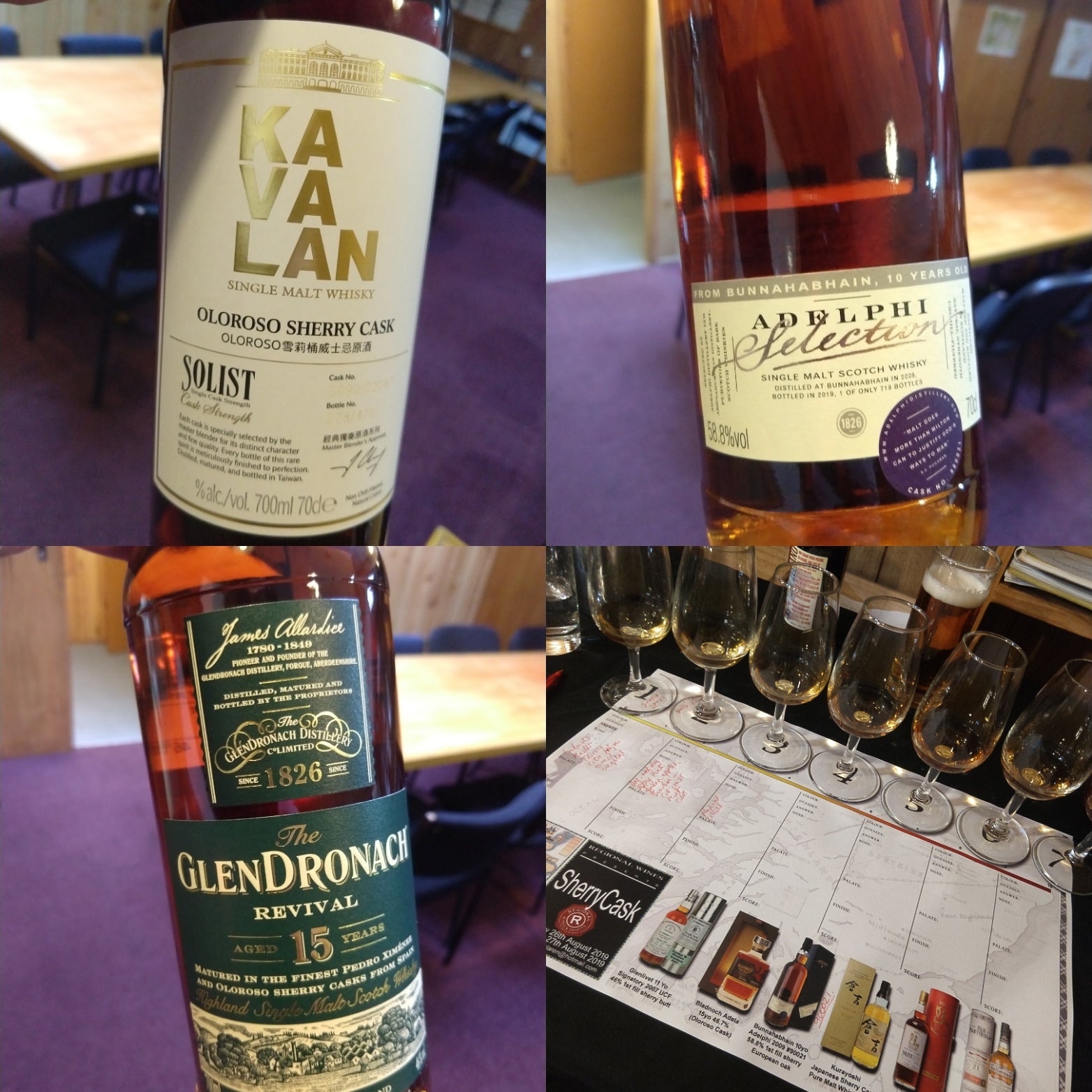 John Shearlock reports back from the sherry cask aged whiskies tasting at Regional Wines