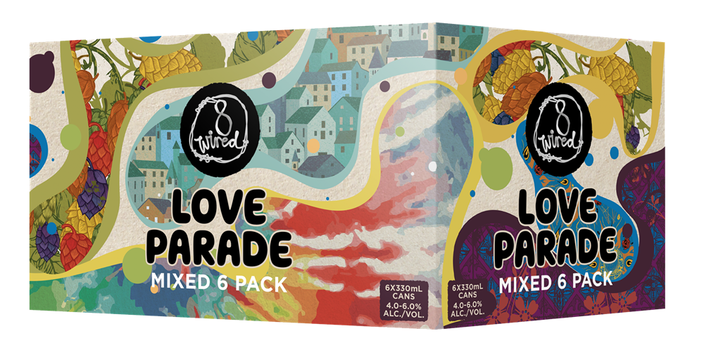 8 Wired Love Parade Mixed 6pk Cans