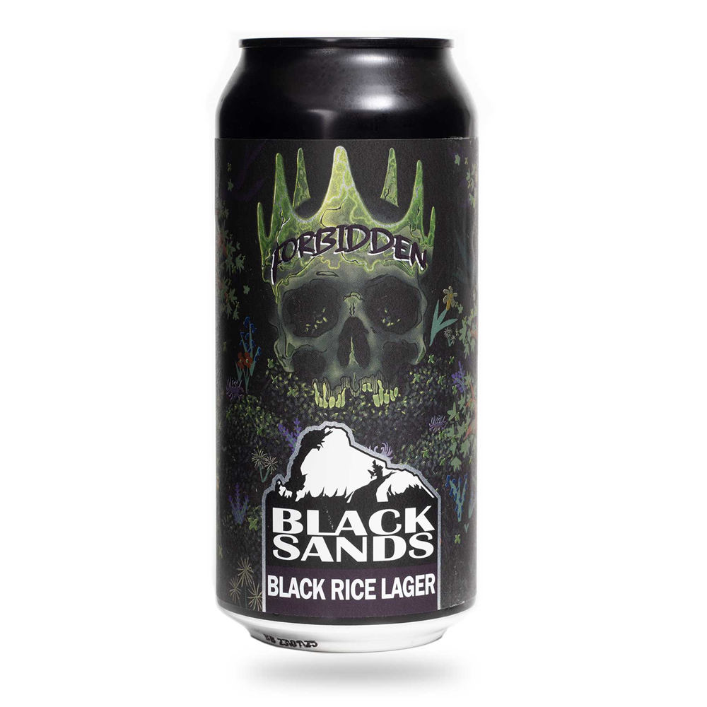 Black Sands Forbidden Black Rice Lager 440ml