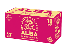 Alba Sparkling Raspberry Margarita 10pk Cans