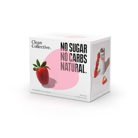 Clean Collective Strawberry Blush Pink Gin 6pk Cans
