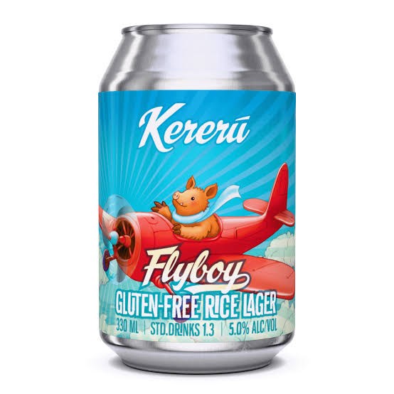 Kereru Flyboy Gluten Free Rice Lager 330ml Can