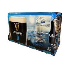 Guinness 0.0% Non Alcoholic Stout 8pk Cans