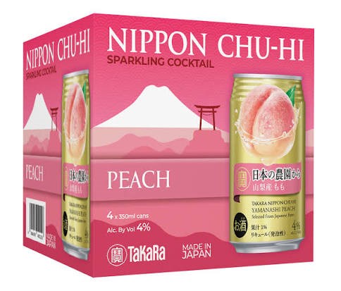 Takara Shuzo Nippon Peach Chu Hi 4pk Cans