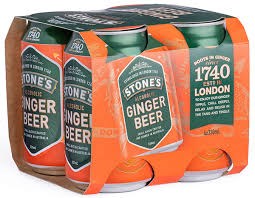 Stone's Alcoholic Ginger Beer 4pk Cans