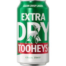 Tooheys Extra Dry 375ml Can