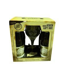 Viven Champagner Weisse 4xBottles w/ Glass Gift Set