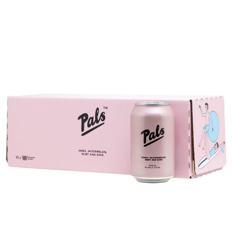 Pals Vodka Peach Passionfruit & Soda 10 pack