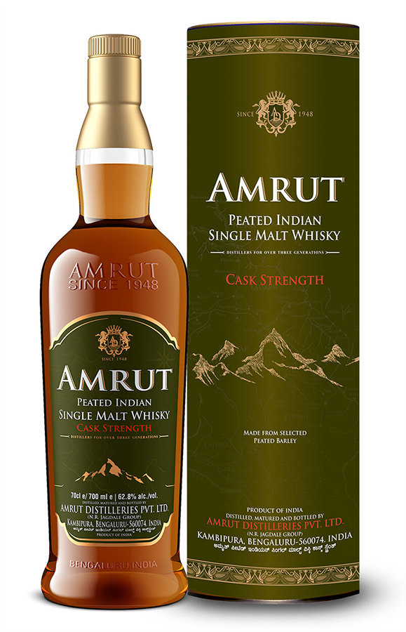Amrut Peated Cask Strength 62.8% 700ml