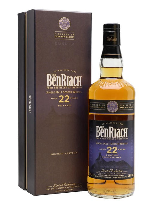 Benriach 22 YO Dark Rum Under Peated 46% 700 Ml