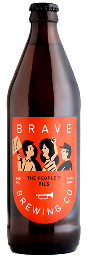 Brave Brewing The People's Pils 500ml Bottle