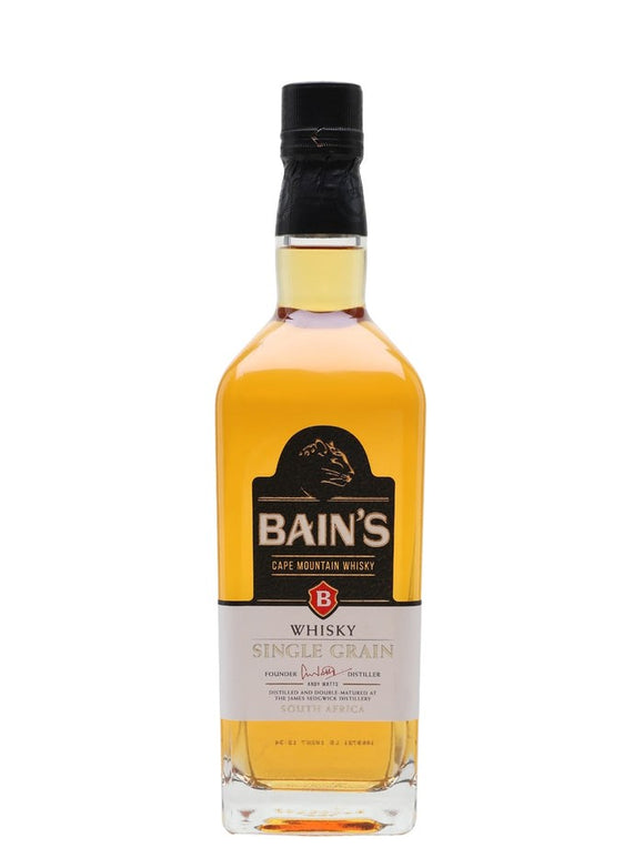 Bains Cape Mountain Single Grain Whisky 1 Litre 40%