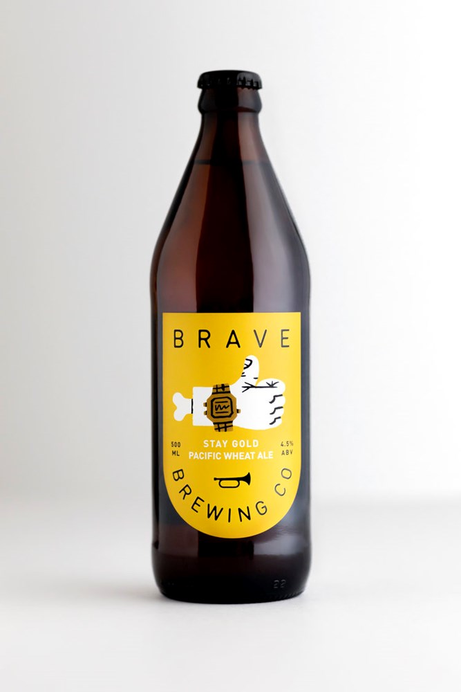 Brave Brewing Stay Gold Pacific Ale 500ml