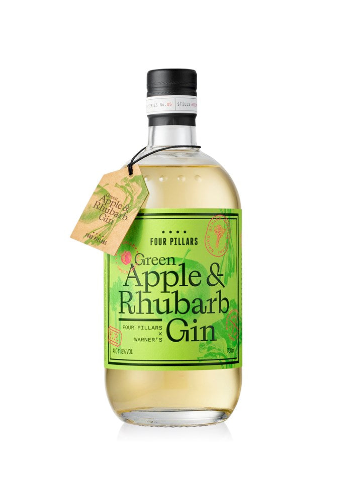 Four Pillars X Warners Green Apple And Rhubarb Gin 41.8% 700ml