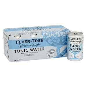 Fever Tree Refreshingly Light Tonic 8 x 150ml cans