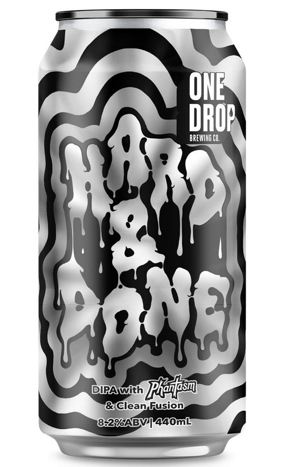 One Drop Brewing Hard & Done Double IPA 440ml