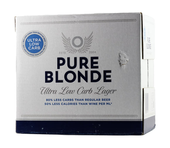 CARLTON PURE BLONDE (LOW-CARB) LAGER 12 PACK