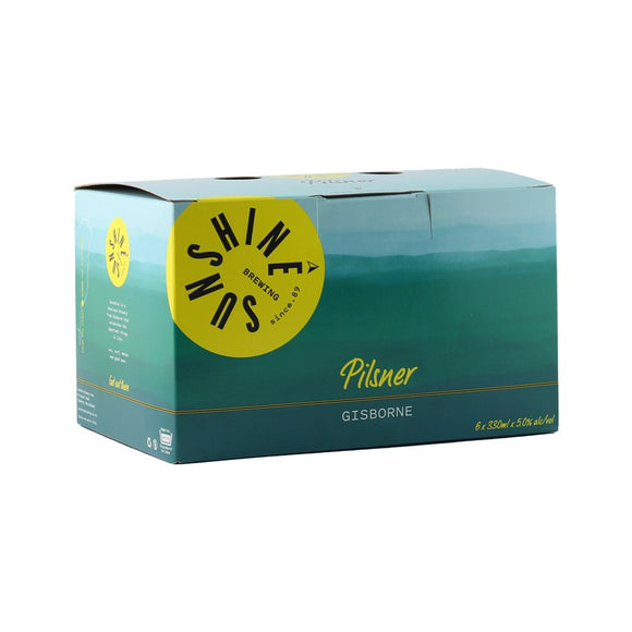 Sunshine Brewing Pipeline Pilsner 6 pack cans