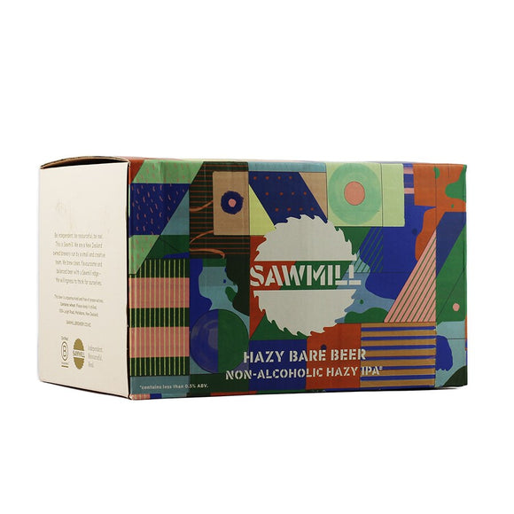 Sawmill Hazy Bare Beer No Alcohol 6 pack