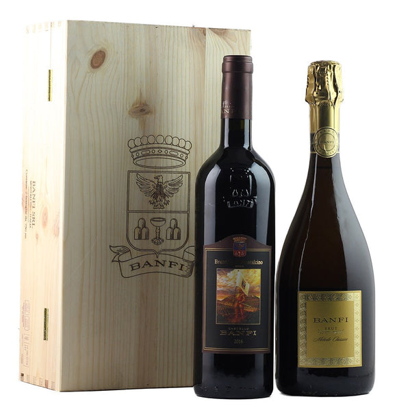 Banfi Metodo/Brunello di Montalcino 2018 gift pack