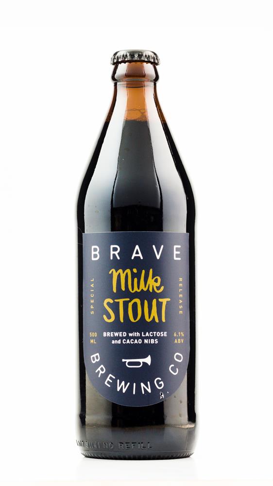 Brave Brewing Milk Stout 500ml Bottle