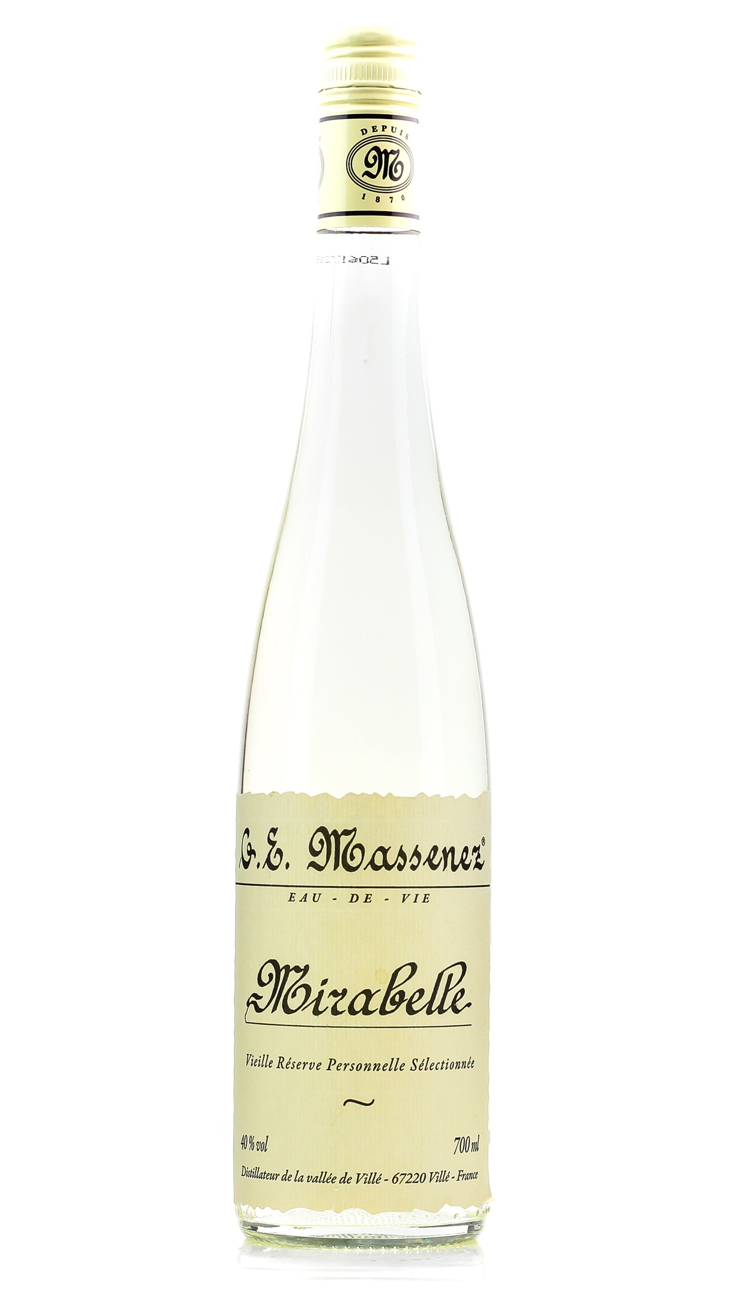 Massenez Mirabelle Eau De Vie 700ml