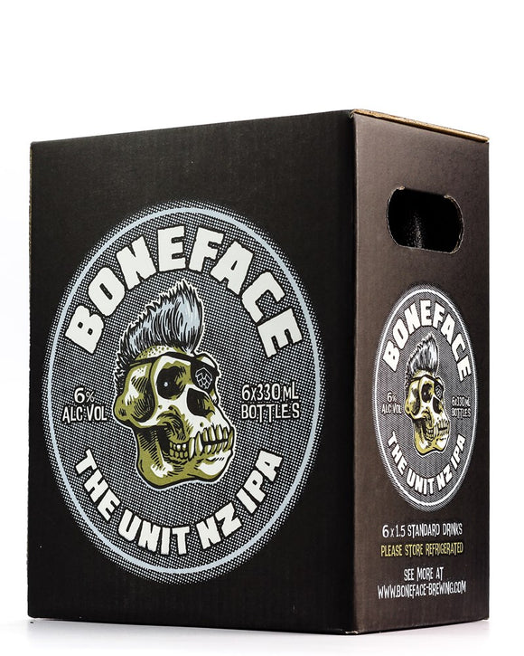 Boneface the Unit NZ IPA cans 6 pack