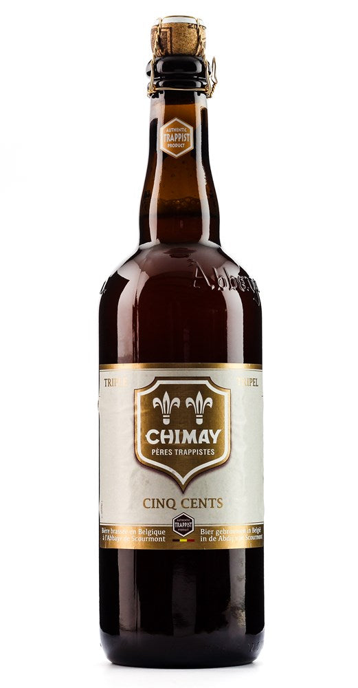 CHIMAY WHITE CINQ CENTS 750ML