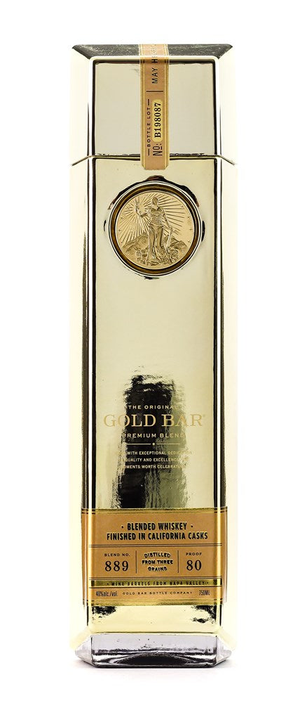 Gold Bar Whiskey California Cask 750ml (Gold Bottle)