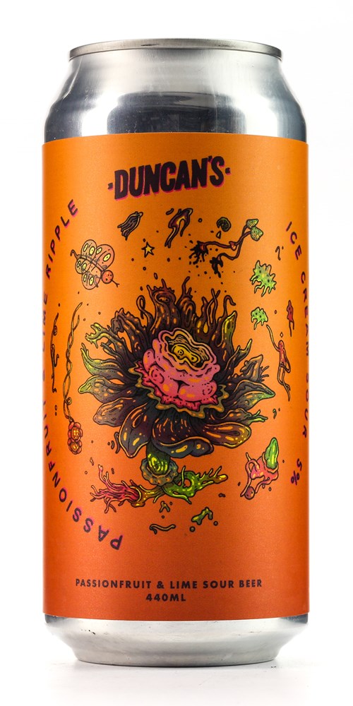 DUNCAN'S PASSIONFRUIT & LIME RIPPLE ICE CREAM SOUR 440ML