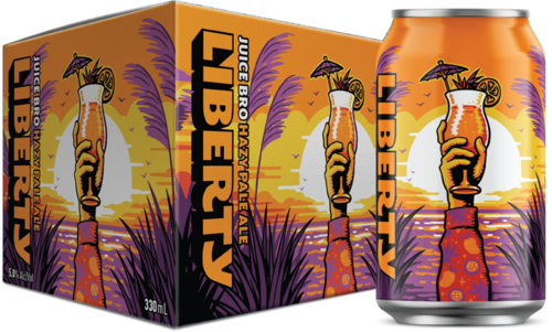 LIBERTY JUICE, BRO HAZY PALE ALE 330ML 6 PACK