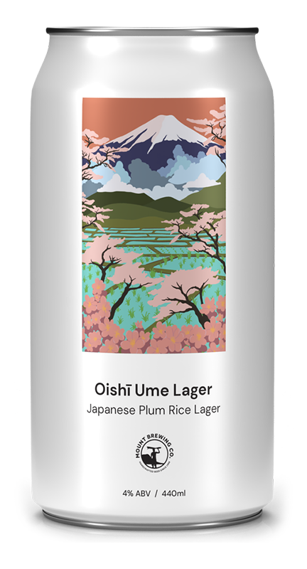Mount Brewing Oishi Ume Lager 440ml