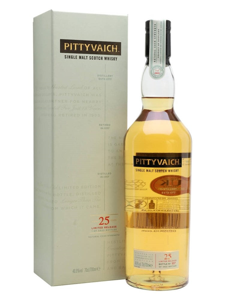 PITTYVAICH 1989/25YO SINGLE MALT 49.9% 700ML
