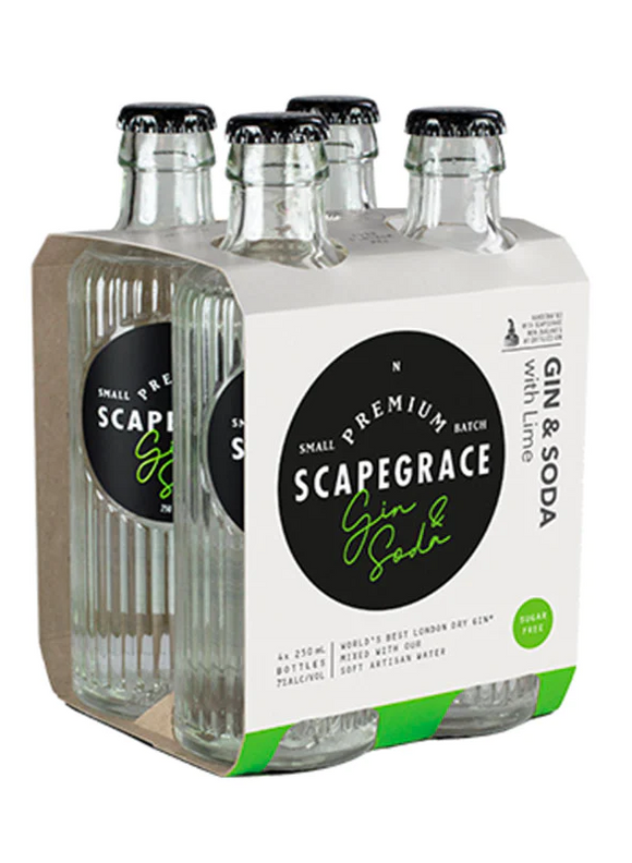Scapegrace Gin & Soda 7% 4 pack 250 ml