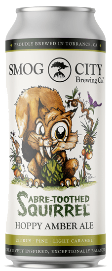 Smog City Sabre Toothed Squirrel Hoppy Amber Ale 473ml Can