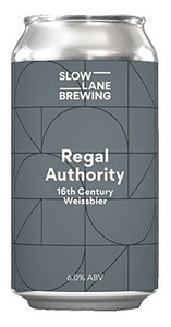 Slow Lane Brewing Regal Authority Weissbier 375ml