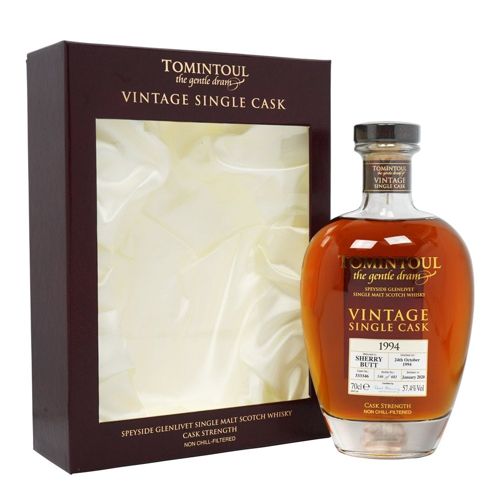 Tomintoul 1994/25yo Vintage Single Cask 57.4% 700ml