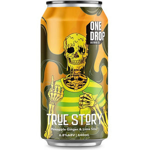 One Drop Brewing True Story Pineapple Ginger & Lime Sour 440ml