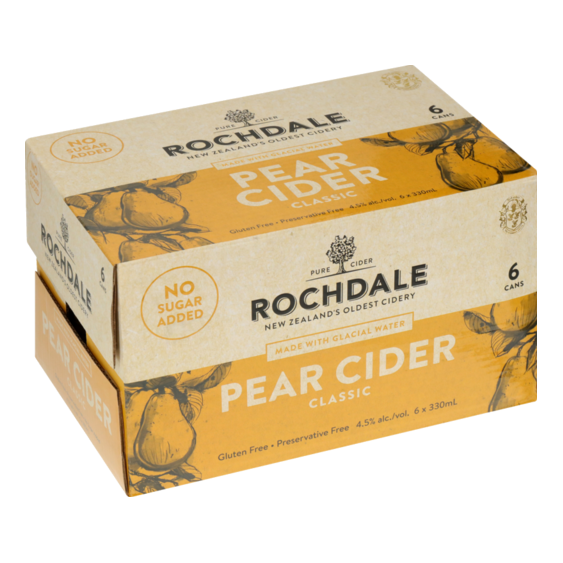 Rochdale Pear Cider Cans 330ml 6 pack