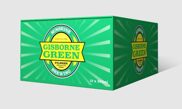 Sunshine Brewing Gisborne Green 330ml 12 pack cans