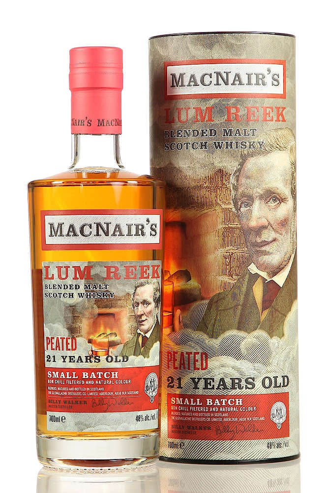 Glenallachie Macnair's 'Lum Reek' Peated 21YO Blended Whisky 48%